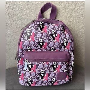 NWT Disney Nightmare Before Christmas Mini Backpack Bioworld Jack Sally Purple